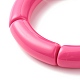 Gros bracelet extensible en perles de tube acrylique BJEW-JB07316-7