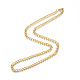 Herren-201 Edelstahl-kubanische Halskette NJEW-N050-A06-5-55G-3