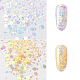 Laser-glänzender Nagelkunst-Glitter MRMJ-T009-005C-1