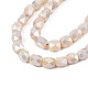 Chapelets de perles en verre électroplaqué EGLA-N002-13-A11-3