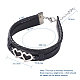 (Jewelry Parties Factory Sale)Unisex Retro Leather Cord Multi-strand Bracelets BJEW-JB04862-01-2