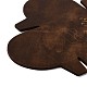 レトロなスタイルのDIYスクエアギフトボックステンプレート  木製ミニボックスステンシル  紙製ギフトボックス作り用  ココナッツブラウン  17.2x17.1x0.3cm DIY-G039-05-3