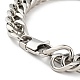 201 Stainless Steel Cuban Link Chains Bracelet for Men Women BJEW-H550-03B-P-3