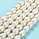 Fili di perle di perle d'acqua dolce coltivate naturali PEAR-E016-082-2