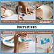Benecreat 8 fogli 8 stili carta ceramica decalcomanie DIY-BC0012-05A-4