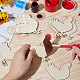 GORGECRAFT 20PCS Rooster Wooden Cutout Unfinished Wood Tags Pendants Animal Wood Slices Ornaments Hanging Sets with Hole Ropes for Crafts Wedding Christmas Birthday Themed Party Decoration Painting WOOD-WH0124-26E-3