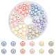 Pandahall elite 60pcs perles de résine opaques 6 couleurs RESI-PH0001-61-1