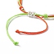 Waxed Polyester Multi-strand Bracelet BJEW-B065-04-4