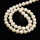 Natural Cultured Freshwater Pearl Beads Strands PEAR-L001-E-07-3