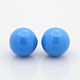 Kein Loch lackiert Messing runden Ball Perlen passen Käfig Anhänger KKB-J002-04-1