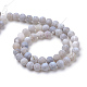 Chapelets de perle en agate craquelée naturelle et teinte G-T056-10mm-02-2