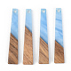 Opaque Resin & Walnut Wood Pendants RESI-S389-043A-C-2