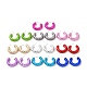 Boucles d'oreilles en acrylique texturé EJEW-P251-08-1