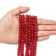 Spray Painted Crackle Glass Beads Strands CCG-Q001-8mm-13-4