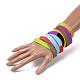 Free Sample Silicone Wristbands Bracelets BJEW-K165-03B-5