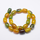 Natural Agate Bead Strands G-K143-A-18x13mm-06-2