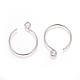 304 Stainless Steel Earring Hooks STAS-L216-02A-P-1