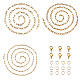 Yilisi bricolage chaîne de colliers et bracelets en acier inoxydable makingkits DIY-YS0001-23G-1