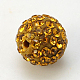 Perles de boule pavé disco  RB-H258-10MM-203-2