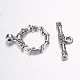 Tibetan Style Alloy Toggle Clasps PALLOY-G117-08AS-1