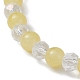 Verre rond perles bracelets extensibles BJEW-JB09909-02-3