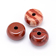 Rondelle di perle di diaspro rosso naturale G-F216-09-1