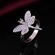 Dragonfly Brass Cubic Zirconia Finger Rings For Women RJEW-BB12019-6-3