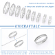 Unicraftale 201 Stainless Steel Grooved Finger Rings Set for Men Women RJEW-UN0002-64C-5