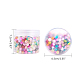 PandaHall Elite Spray Painted Crackle Glass Beads CCG-PH0003-01-7