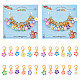 NBEADS 24 Pcs Flower Stitch Markers HJEW-NB0001-58-1