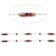 Handgefertigte Perlenketten aus Messing CHC-P011-A02-G-2