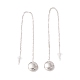 Long Chain with Round Ball Dangle Stud Earrings EJEW-A067-17P-3