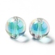 Perles acryliques irisées arc-en-ciel à placage uv bicolore TACR-D010-03A-02-2