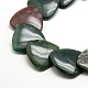 Triangle Natural Indian Agate Beads Strands G-P062-53-3