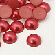Half Round Domed Imitated Pearl Acrylic Cabochons OACR-H001-11K-1