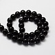 Natural Obsidian Round Beads Strands G-E329-6mm-37-2