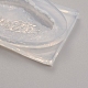 結晶クラスタースライスシリコーンジオード型  中空不規則エポキシ樹脂金型  のどの瑪瑙スライスを作るため  ネックレス  ジュエリー作り  ホワイト  53x32x8mm  内径：40x20mm X-DIY-D024-16-3