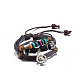 Adjustable Casual Unisex Zinc Alloy Love Skull and Leather Multi-strand Bracelets BJEW-BB15637-1
