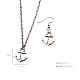 Zinc Alloy Anchor Jewelry Sets SJEW-BB16604-4