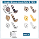 Unicraftale 36 pz 6 colori risultati per orecchini a clip in ottone clip semicircolare su convertitore per orecchini componenti per orecchini non forati con anello e 40 dadi per orecchie in silicone per la realizzazione di orecchini KK-UN0001-23-3