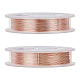 Benecreat 3 hebras de alambre de cobre para manualidades CWIR-BC0008-0.4mm-R-3