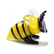 インテリアオーナメントパーツ  手作りランプワーク表示の装飾  ミツバチ  黄色と黒  20~26x12x17~20mm LAMP-J084-55-4
