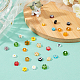 SUPERFINDINGS 120Pcs 10 Colors Handmade Millefiori Glass Beads LAMP-FH0001-01-4