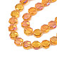 Electroplate Translucent Glass Beads Strands EGLA-N002-27-D04-3