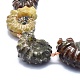 Natural Ammonite/Conch Fossil Graduated Beads Strands G-O179-K01-2