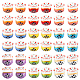 Olycraft 36pcs 9 couleurs de perles de porcelaine faites à la main PORC-OC0001-04-1