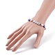Liebeswort Acryl & Heishi Polymer Clay Perlen Stretch-Armbänder BJEW-TA00069-04-3