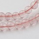Chapelets de perles de pierre de pastèque en verre G-G913-4mm-02-3