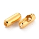 304 Edelstahl-Kugelkette Anschlüsse, golden, 13x5.5 mm, Bohrung: 2.5 mm, Passend für 4.5mm Kugelkette