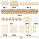 Sunnyclue diy kit de fabrication de boucles d'oreilles pendantes imitation jade DIY-SC0018-50-2
